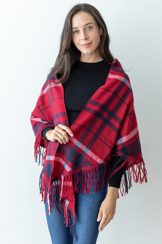 Plaid Square Scarf