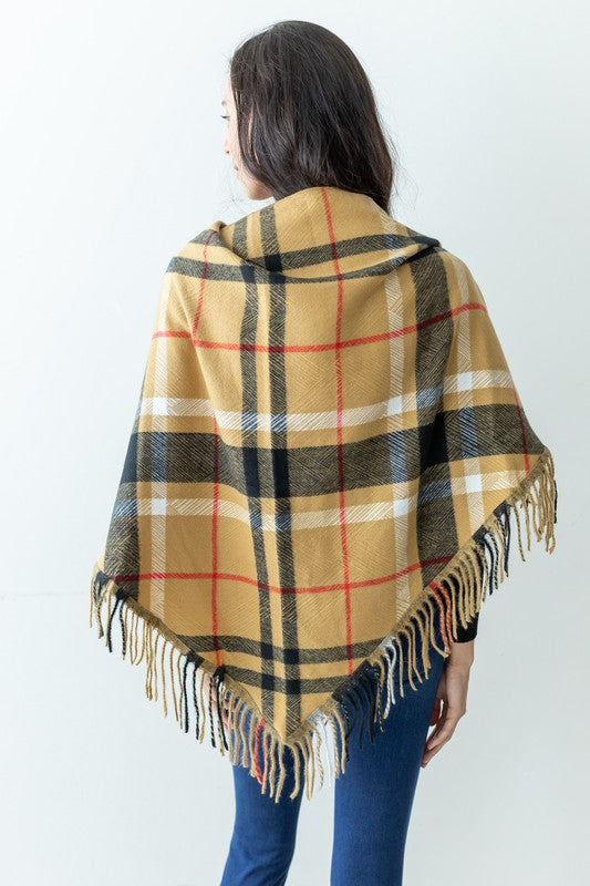 Plaid Square Scarf