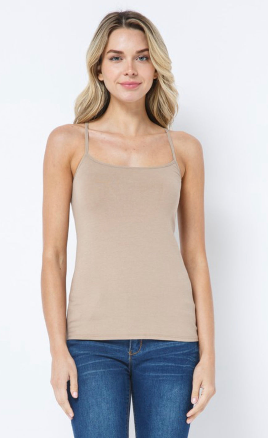 Basic Spaghetti-Strap Tank Top