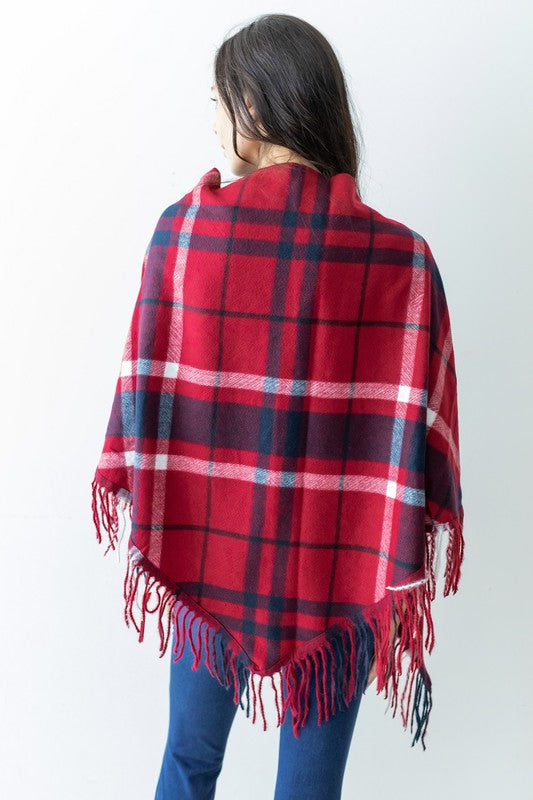 Plaid Square Scarf