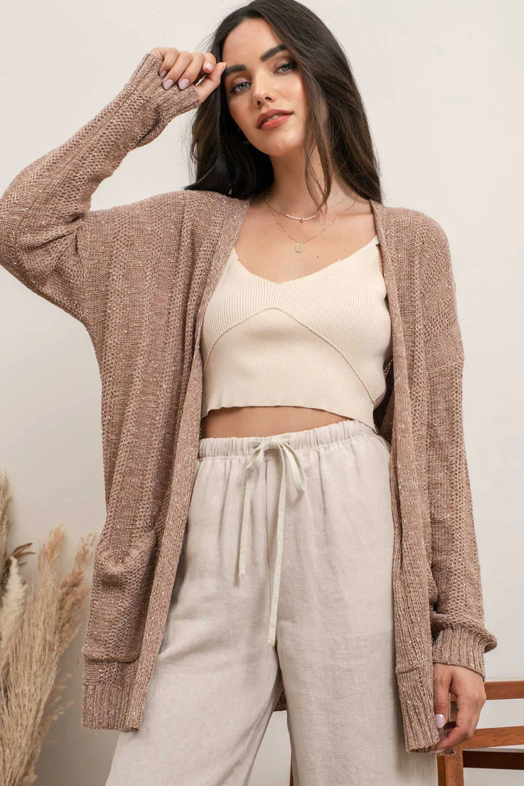 Vertical Knit Cardigan