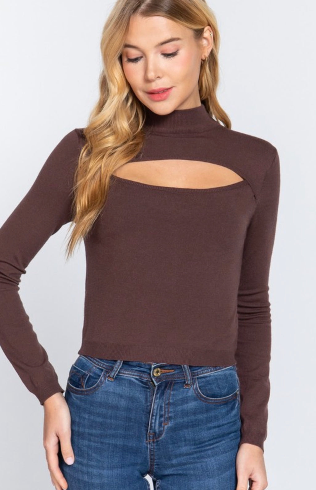 Mock Neck Long Sleeve