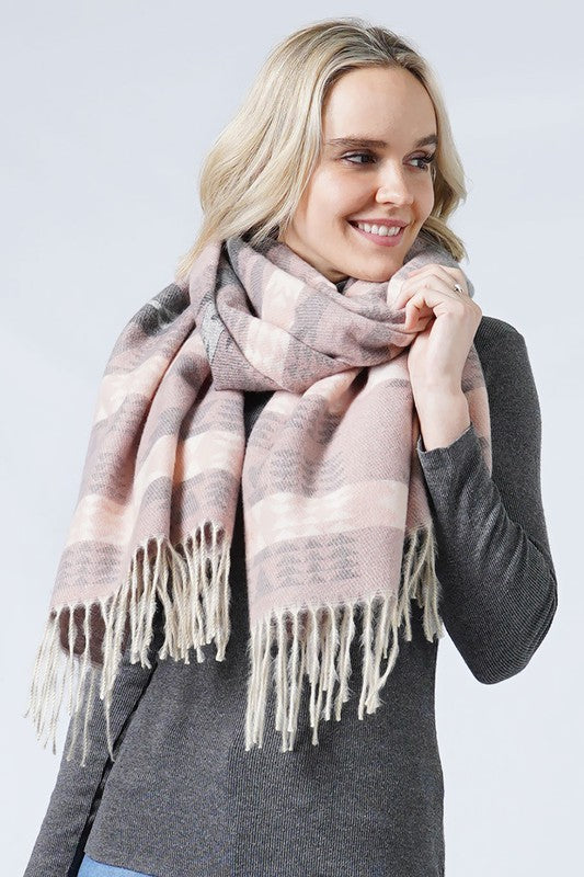 Western Pattern Woven Scarf