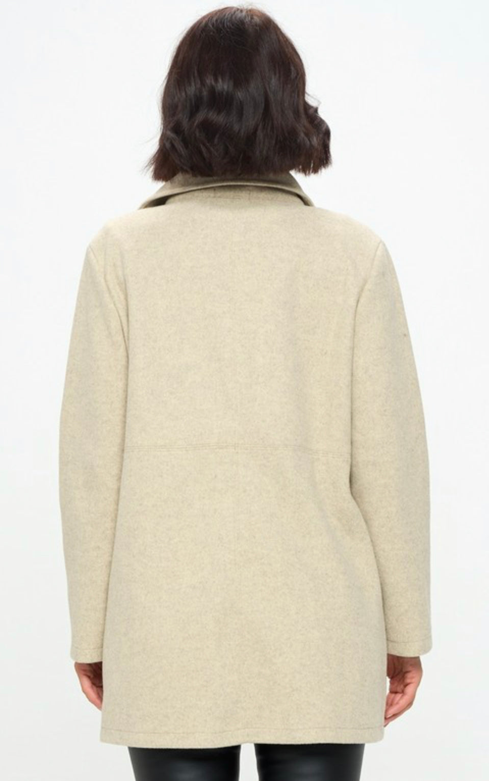 WOOLEN CLOTH SOLID JACKET