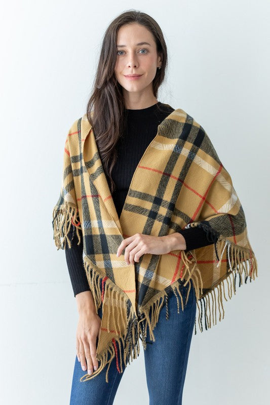 Plaid Square Scarf