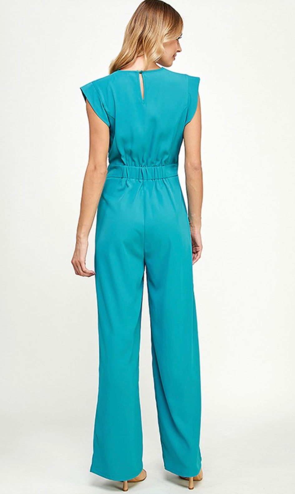 Jumpsuit with Twist Front and Cut Out