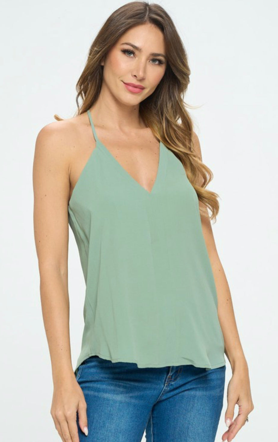 Necked Camisole Tank Top