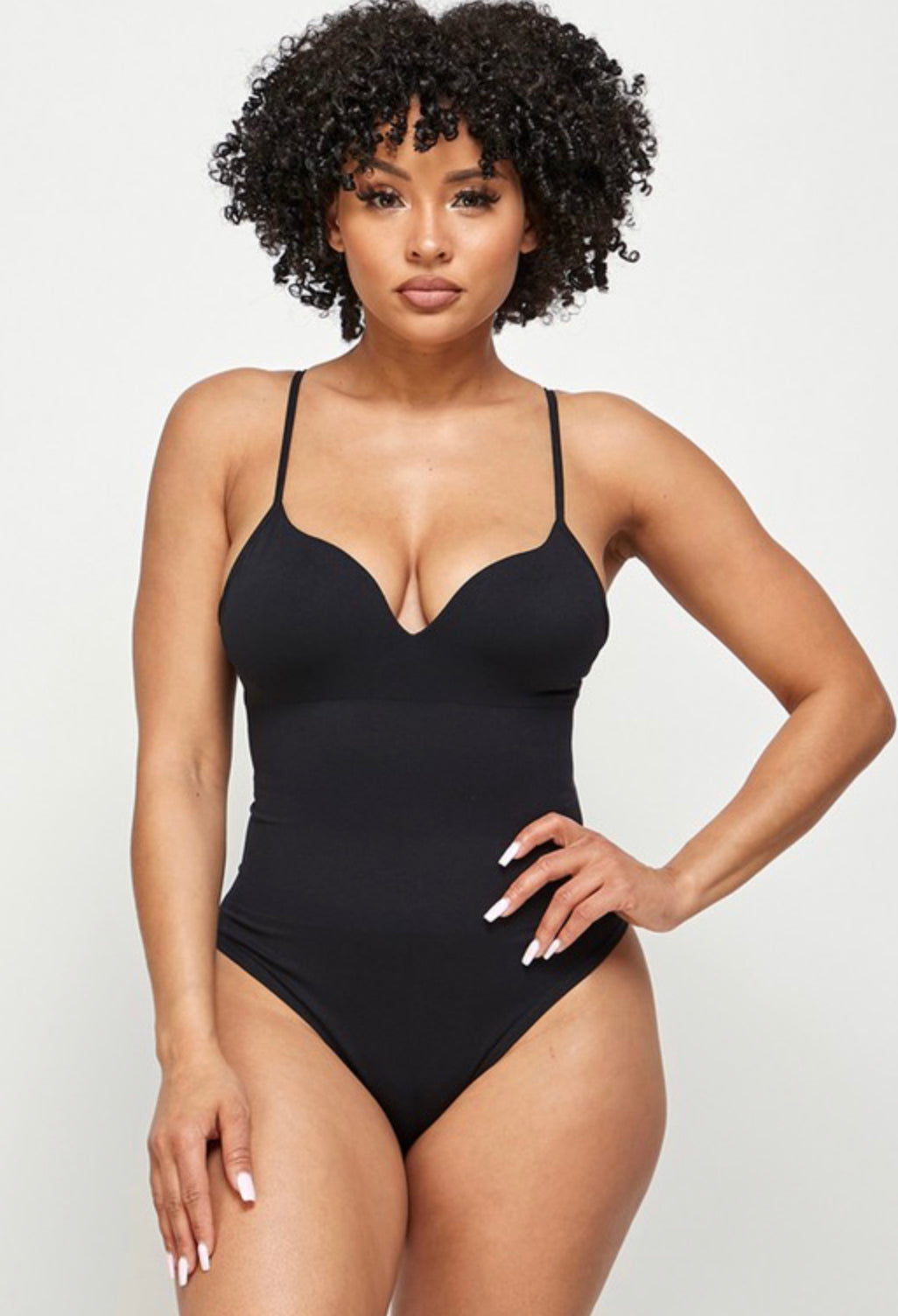 PLUNGED SWEETHEART CAMI BODYSUIT