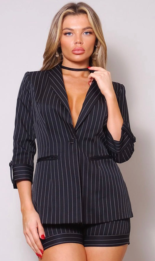 Striped Short Set