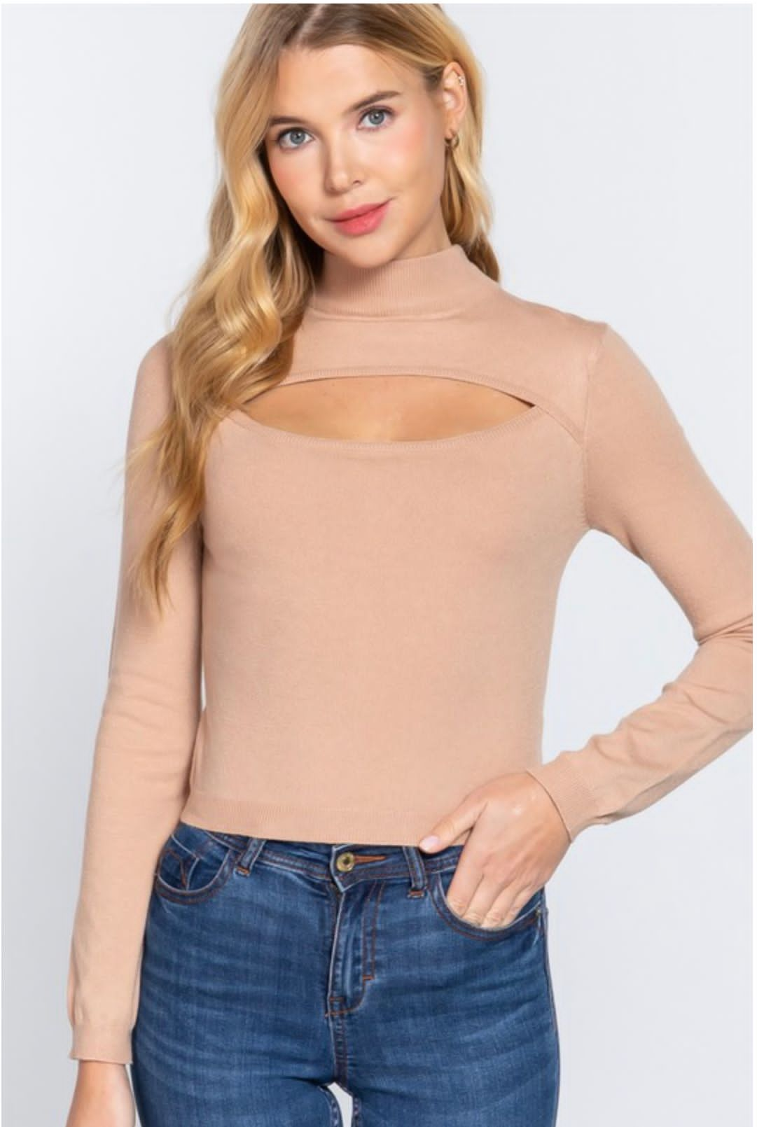 Mock Neck Long Sleeve